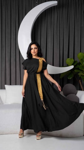 جلابية بحزام كتف فخم