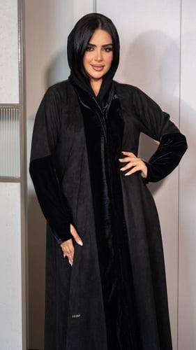 عباية شامواه مع فتحة اصبع بالاكمام