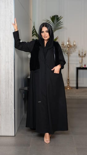 عباية شتوية بجاكيت مخمل