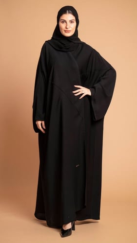عباية سادة بقصة واسعة