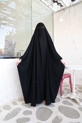 عباية راس فضفاضه كم مطاط