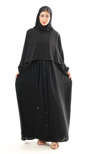 عباية طبقتين بجيوب