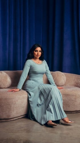 فستان تيفاني بقصة مكسرة