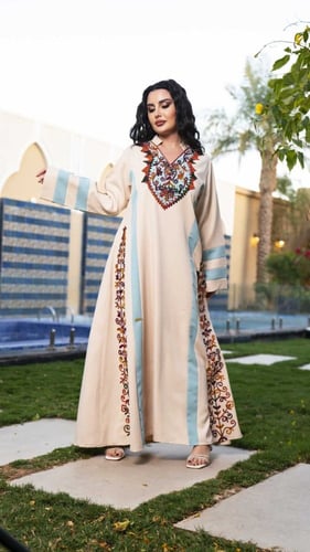 جلابية سكري بقصة كلوش