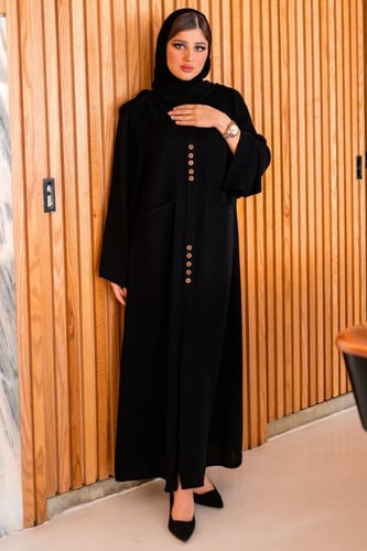 عباية جيوب و ازره بنيه