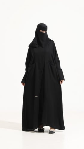 عباية بجيوب وسحاب مخفي