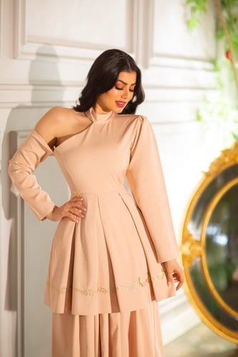 فستان مناسبات بيج