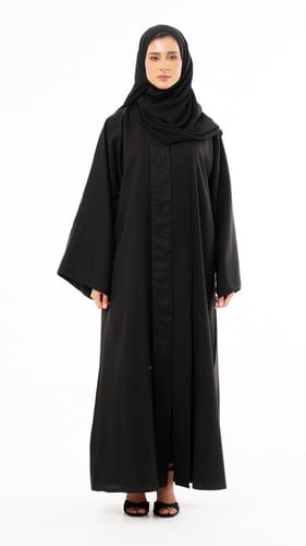 عباية باكمام قابلة للثني