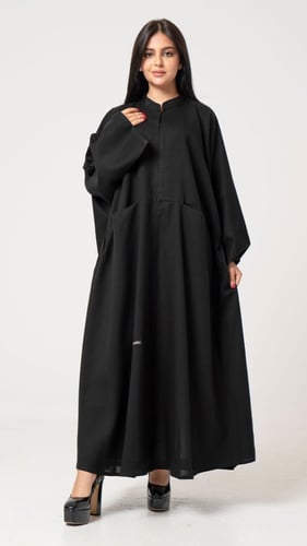 عباية فضفاضه بجيوب أماميه