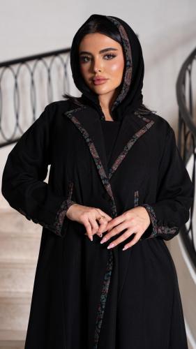 عباية بليزر بحواف كشميري