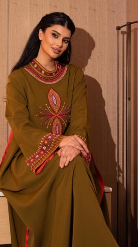 جلابية بقصة هاينك وبشك يدوي