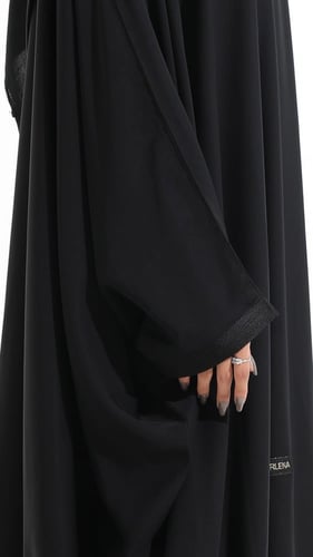 عباية بشت بكم قيطان أسود