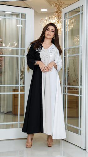 جلابية كلوش مطرزة