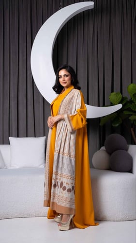 جلابية ليموني قطعتين