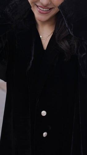 عباية شتوية رسمية مخمل