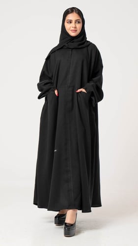 عباية فضفاضه بجيوب أماميه