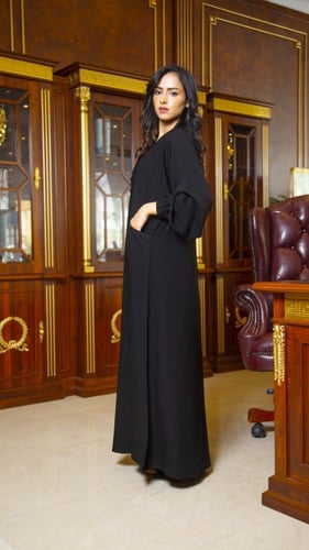 عباية مقفله بقصة جيوب مخفيه