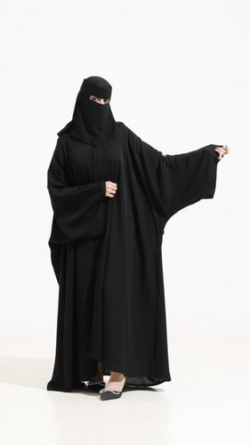 عباية سادة بقصة واسعة