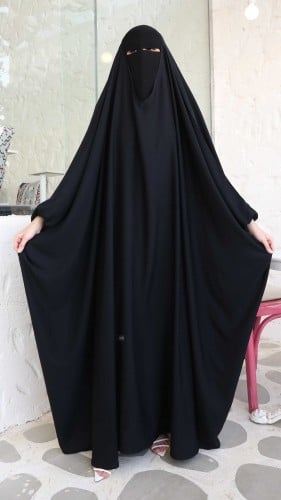 عباية راس فضفاضه كم مطاط