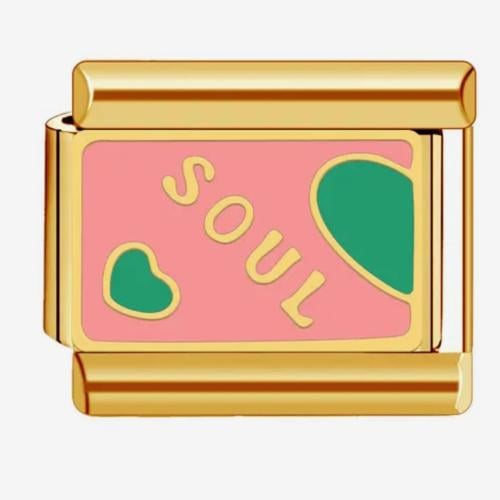 تشارم ذهبي قطعتين ( soulmate )