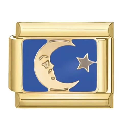تشارم ذهبي هلال ونجمة