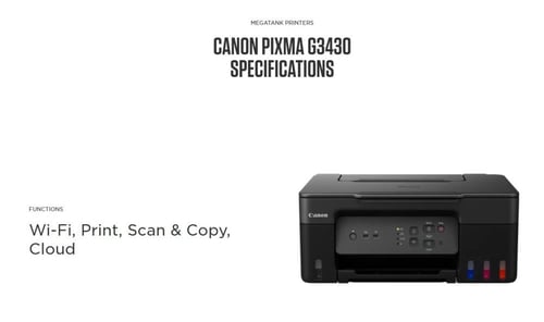 طابعة Canon PIXMA G3430 متعددة الوظائف – طباعة / ن...