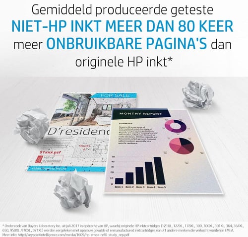 حبر اتش بي 973X اصلي طقم 4 الوان اسود . ازرق . اصف...