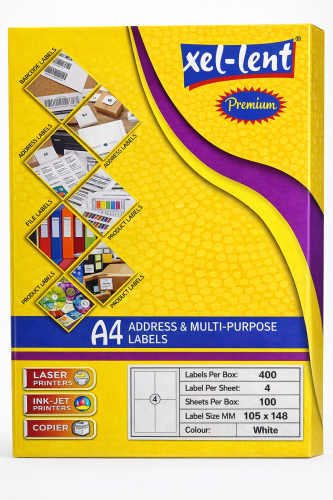 استيكر طباعة A4 متعدد الاستخدام Xel-Lent Premium –...