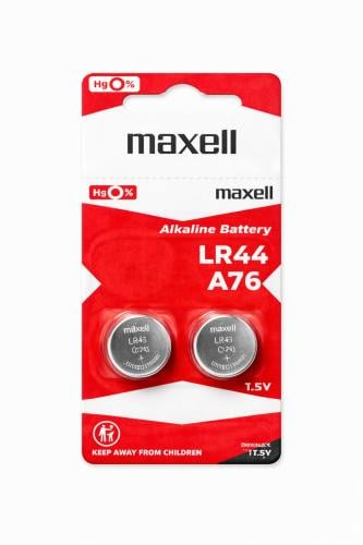 طاريات ماكسل LR44 / A76 قلوية (Maxell LR44 A76 Alk...