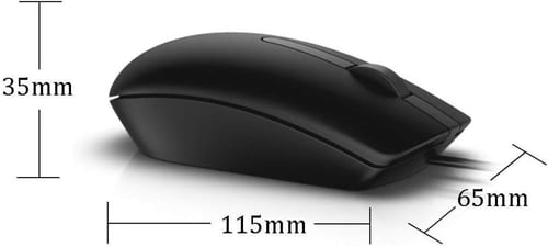 ماوس ديل سلكي MS116 اسود