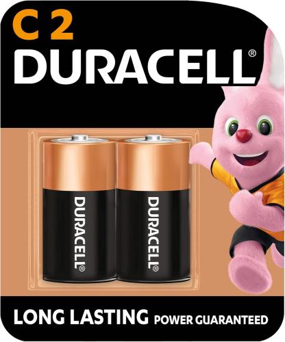 بطارية دوراسيل C (Medium) قلوية 1.5V – عبوة 2 (Dur...
