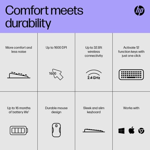 اتش بي 230 لوحة مفاتيح وفأرة للكمبيوتر عربي / إنجل...