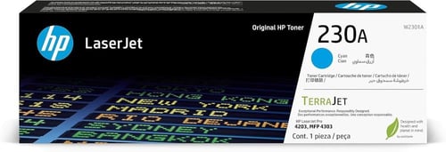 حبر اتش بي 230A ليزر جت اصلي سماوي - W2301A