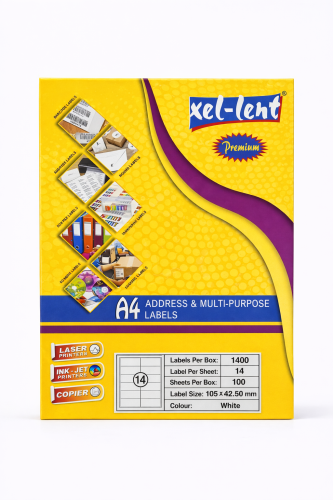 استيكر طباعة A4 متعدد الاستخدام Xel-Lent Premium –...