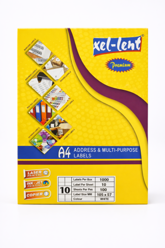 استيكر طباعة A4 متعدد الاستخدام Xel-Lent Premium –...