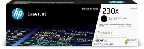 حبر اتش بي 230A ليزر جت اصلي اسود - W2300A