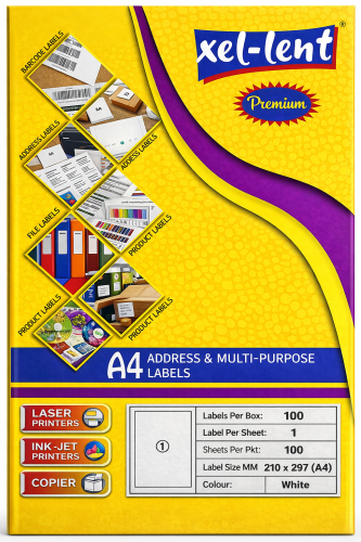 استيكر طباعة A4 متعدد الاستخدام Xel-Lent Premium –...
