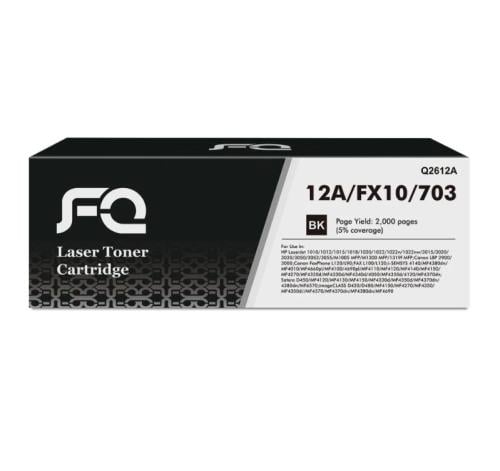حبر ليزر FQ متوافق مع 1010 Q2612A 12A أسود