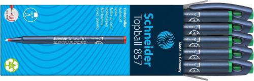 قلم حبر رولر شنايدر Topball 857 – أخضر – سمك 0.6 م...