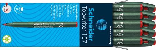 قلم ألياف شنايدر Topwriter 157 – أحمر – سمك 0.8 مم...