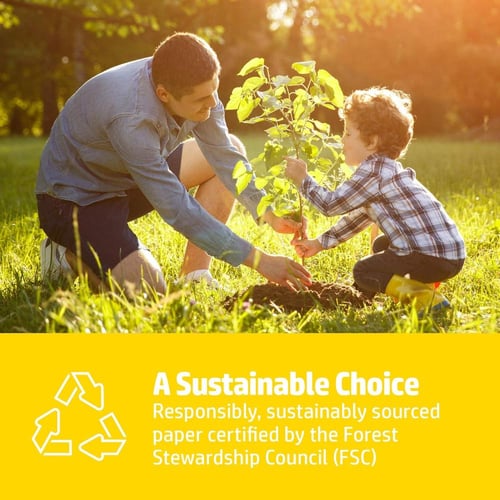 ورق A4 اتش بي - عبوة عدد 500 ورقة - 80جم