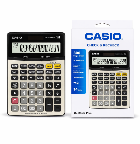 آلة حاسبة كاسيو DJ-240D Plus (Casio DJ-240D Plus C...