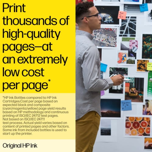 حبر اتش بي GT52 أصفر أصلي