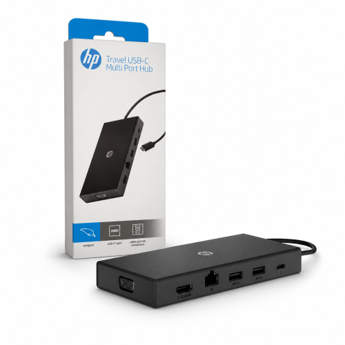محول اتش بي USB-C متعدد المنافذ – Travel Hub