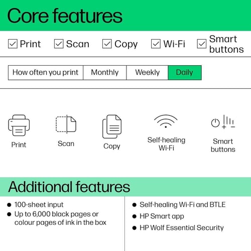 طابعة اتش بي سمارت تانك 580 اللاسلكية