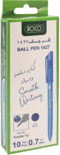 قلم جاف روكو 1427 أزرق – رأس إبرة 0.7 مم (عبوة 10...