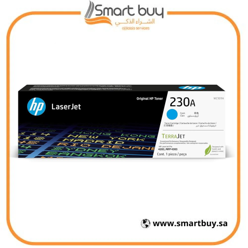حبر اتش بي 230A ليزر جت اصلي سماوي - W2301A