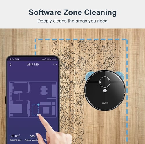 مكنسة ABIR X R30 ، دبة تنظيف ذاتية ، شفط قوي للغاي...