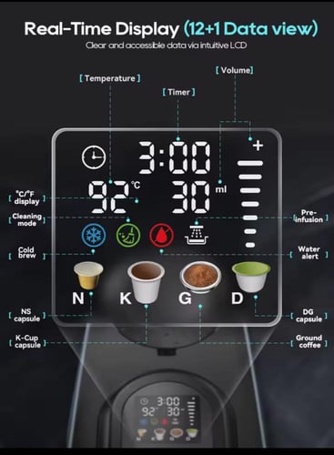 HiBREW 6 في 1 ماكينة صنع القهوة متعددة الكبسولات ا...
