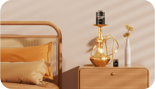 ووكر شيشة 20000 شفطة مع بطارية وزجاجة